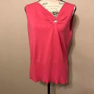 Dress Barn sleeveless sweater knit top